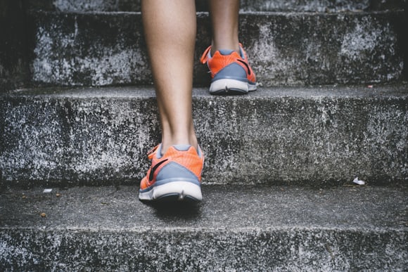 Runner on an outdoor trail